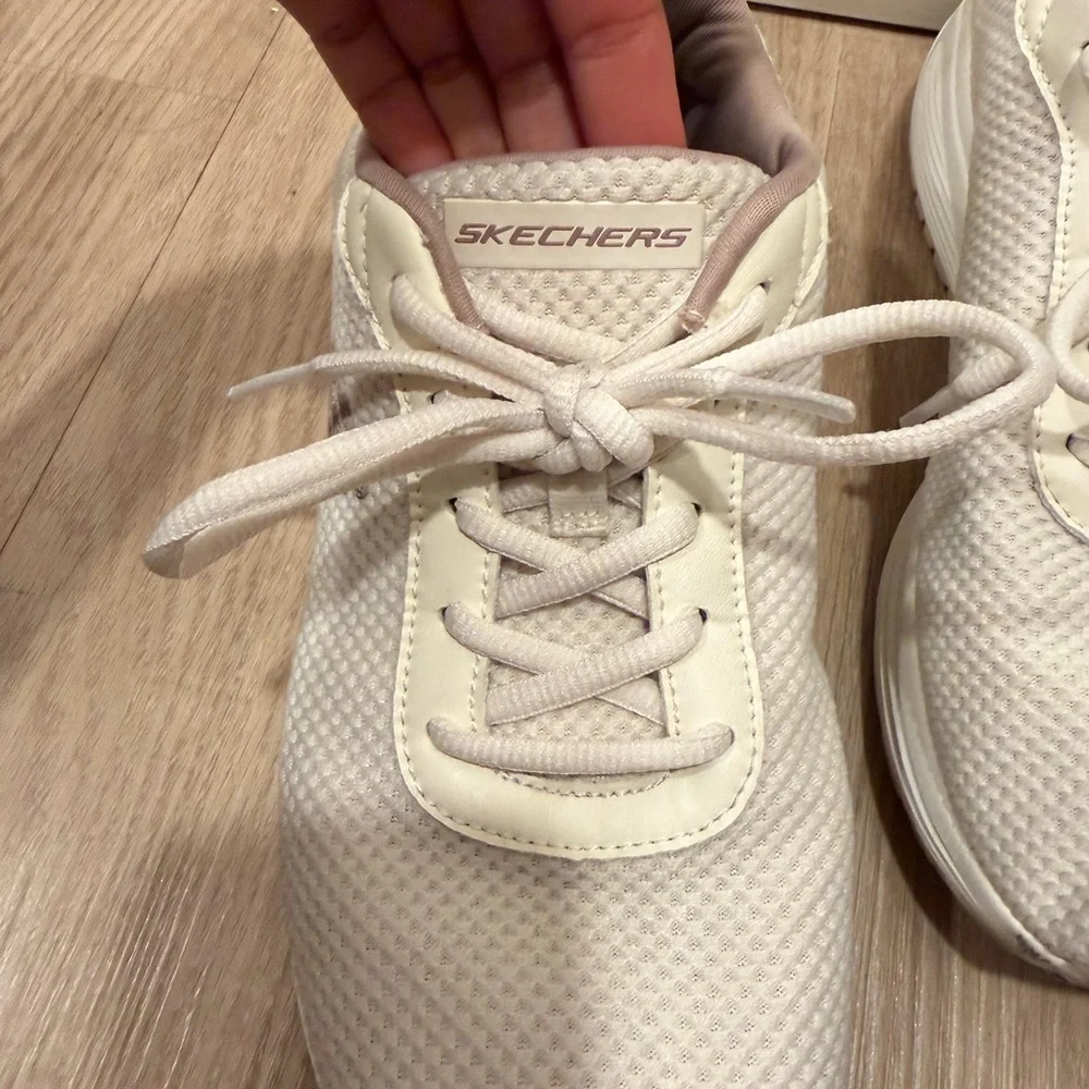 Skechers Women's Cream Sneakers - Picture 6 of 11